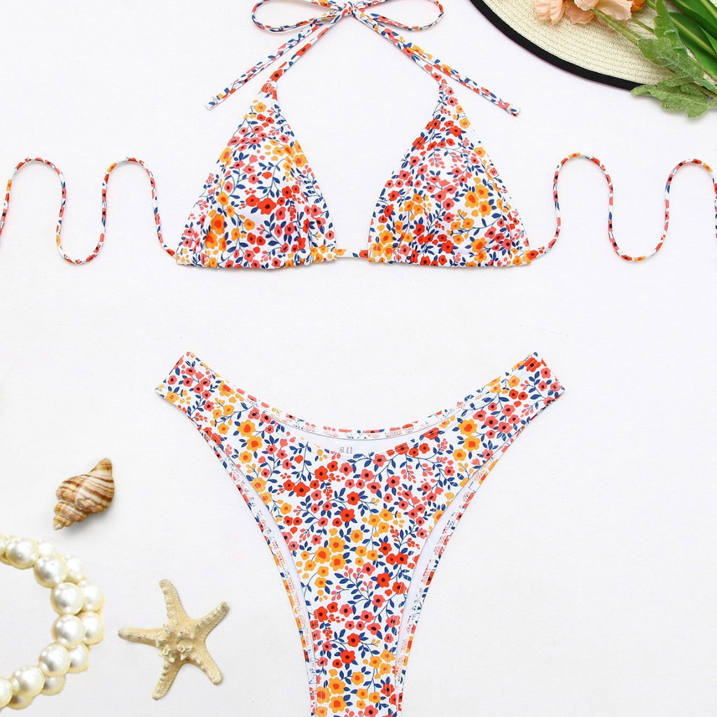Women's Floral Print Two-Piece Bikini Set