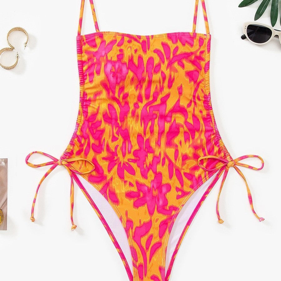 Women's Floral Print One-Piece Swimsuit