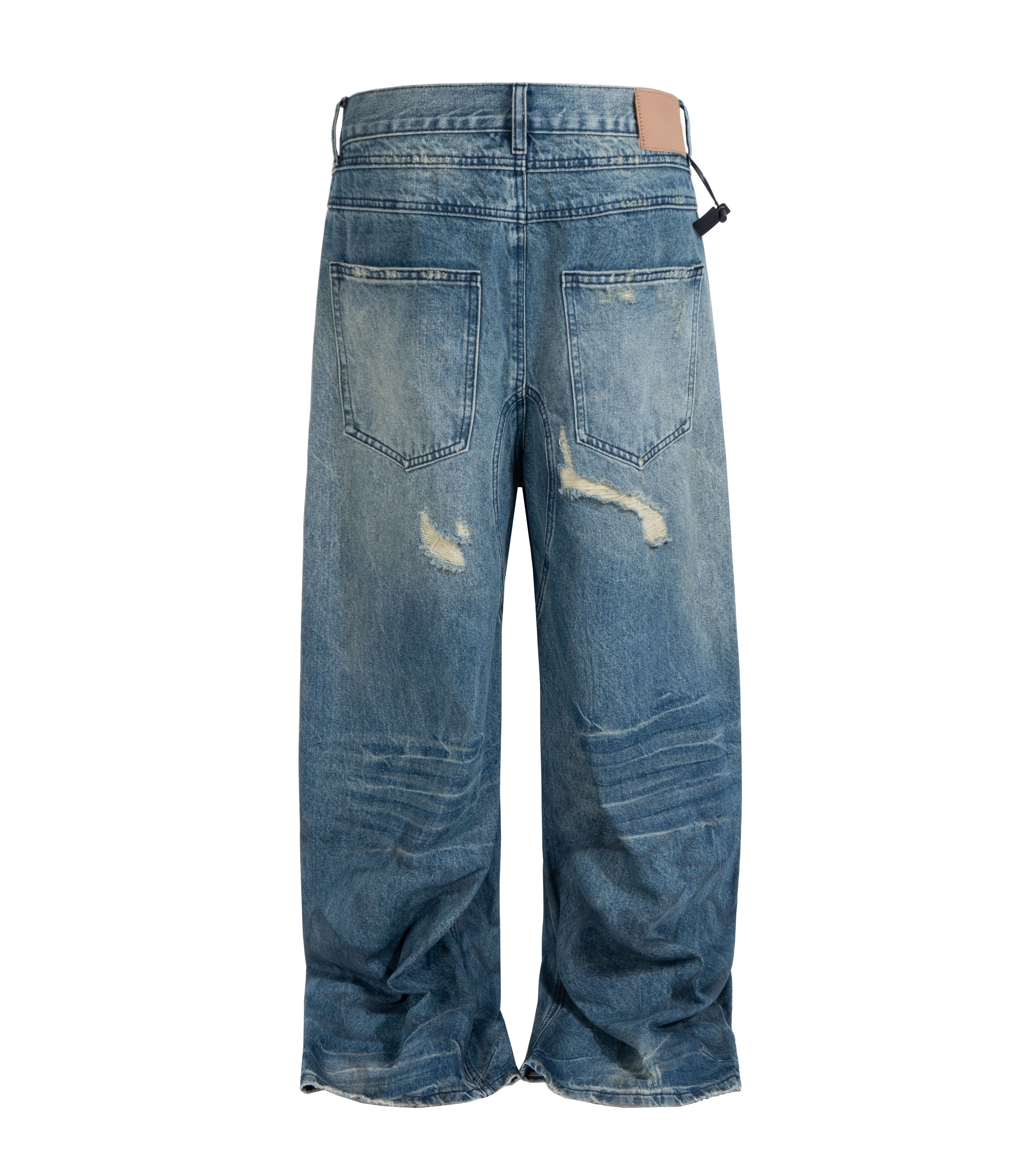 Vintage Destruction Baggy Denim Jeans