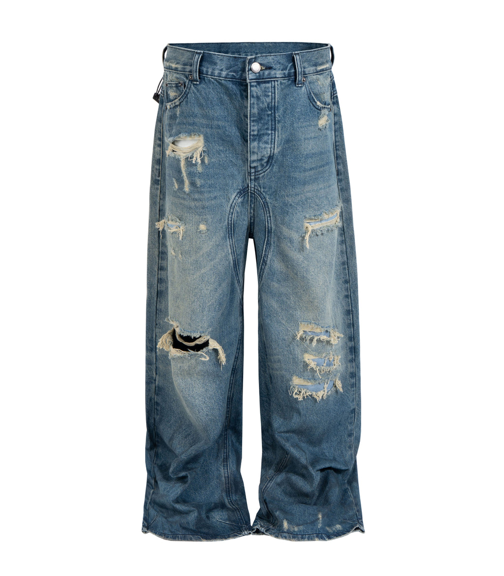Vintage Destruction Baggy Denim Jeans