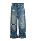 Vintage Destruction Baggy Denim Jeans