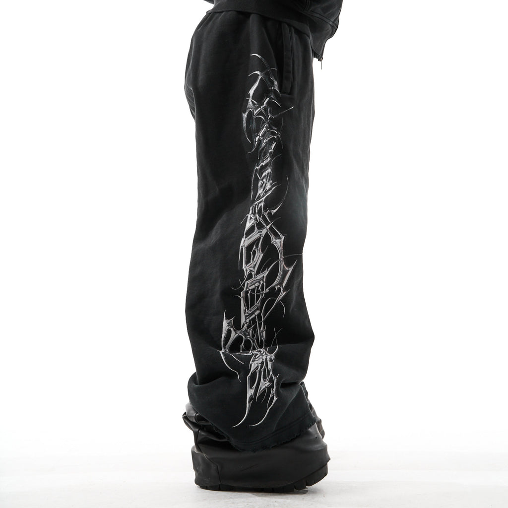 TRIBAMETAL Metallic Print Sweatpants