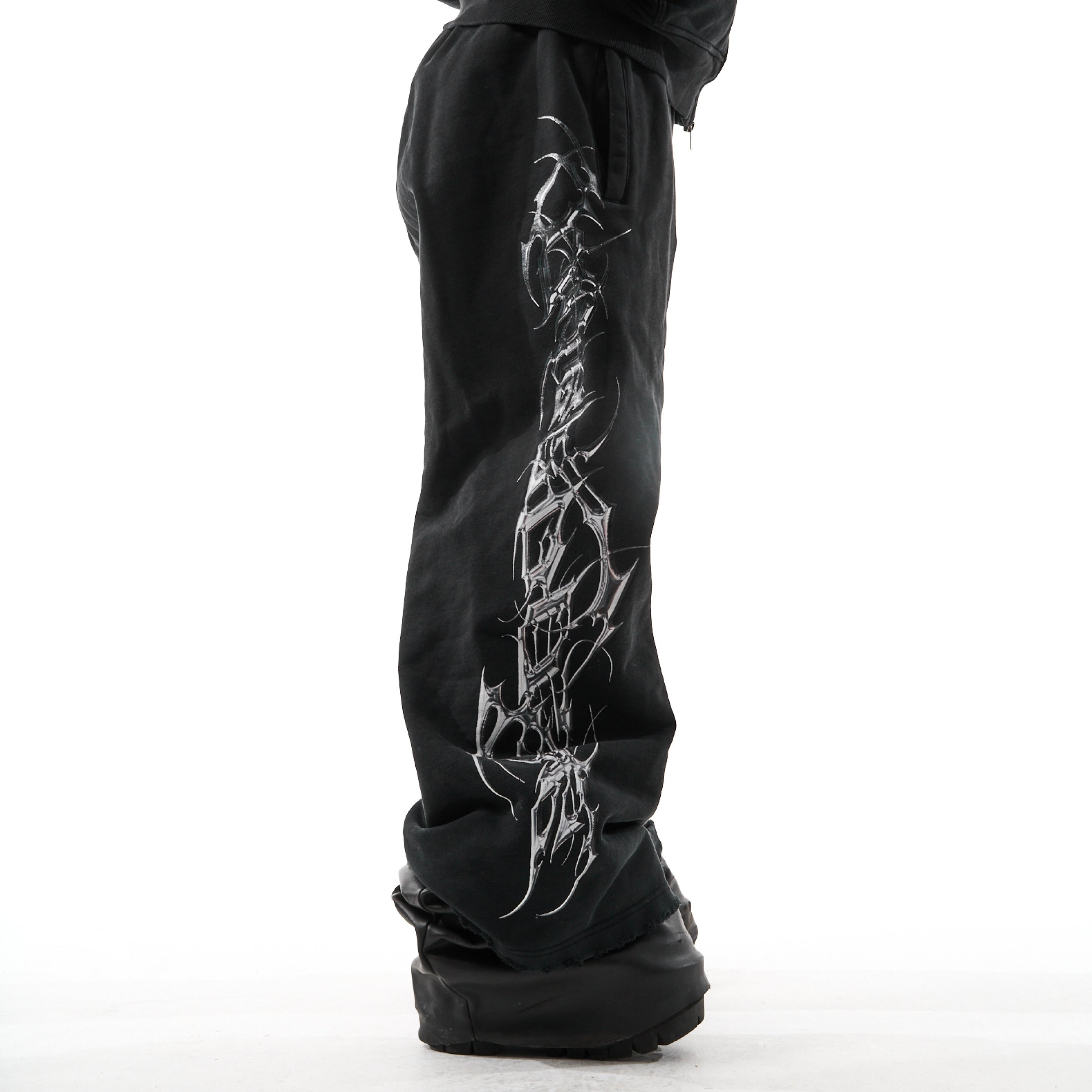 TRIBAMETAL Metallic Print Sweatpants