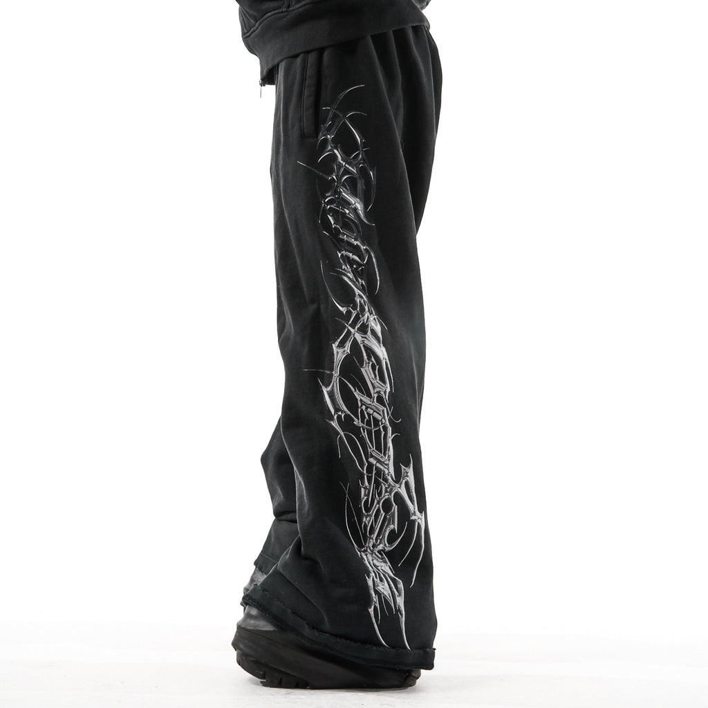 TRIBAMETAL Metallic Print Sweatpants