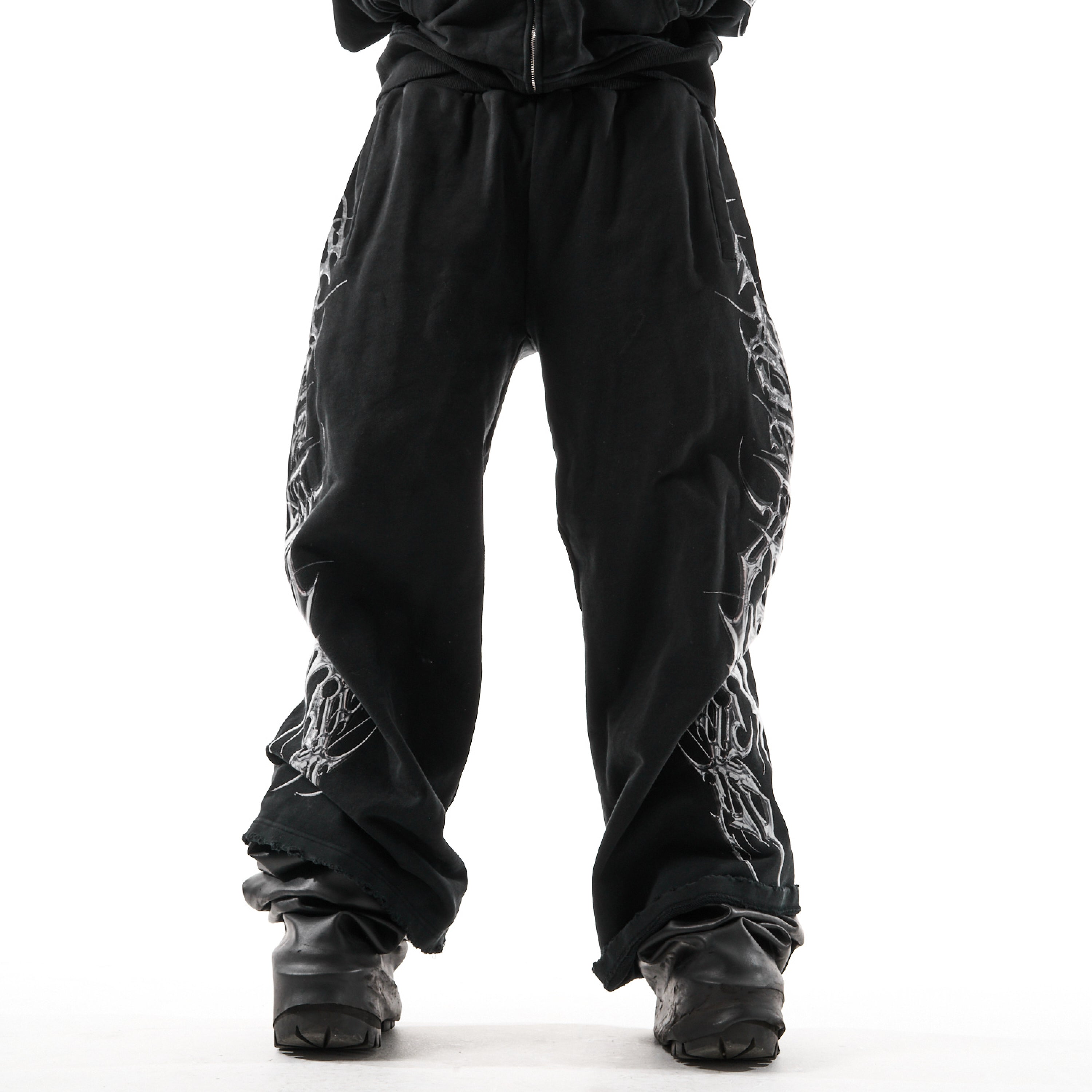 TRIBAMETAL Metallic Print Sweatpants
