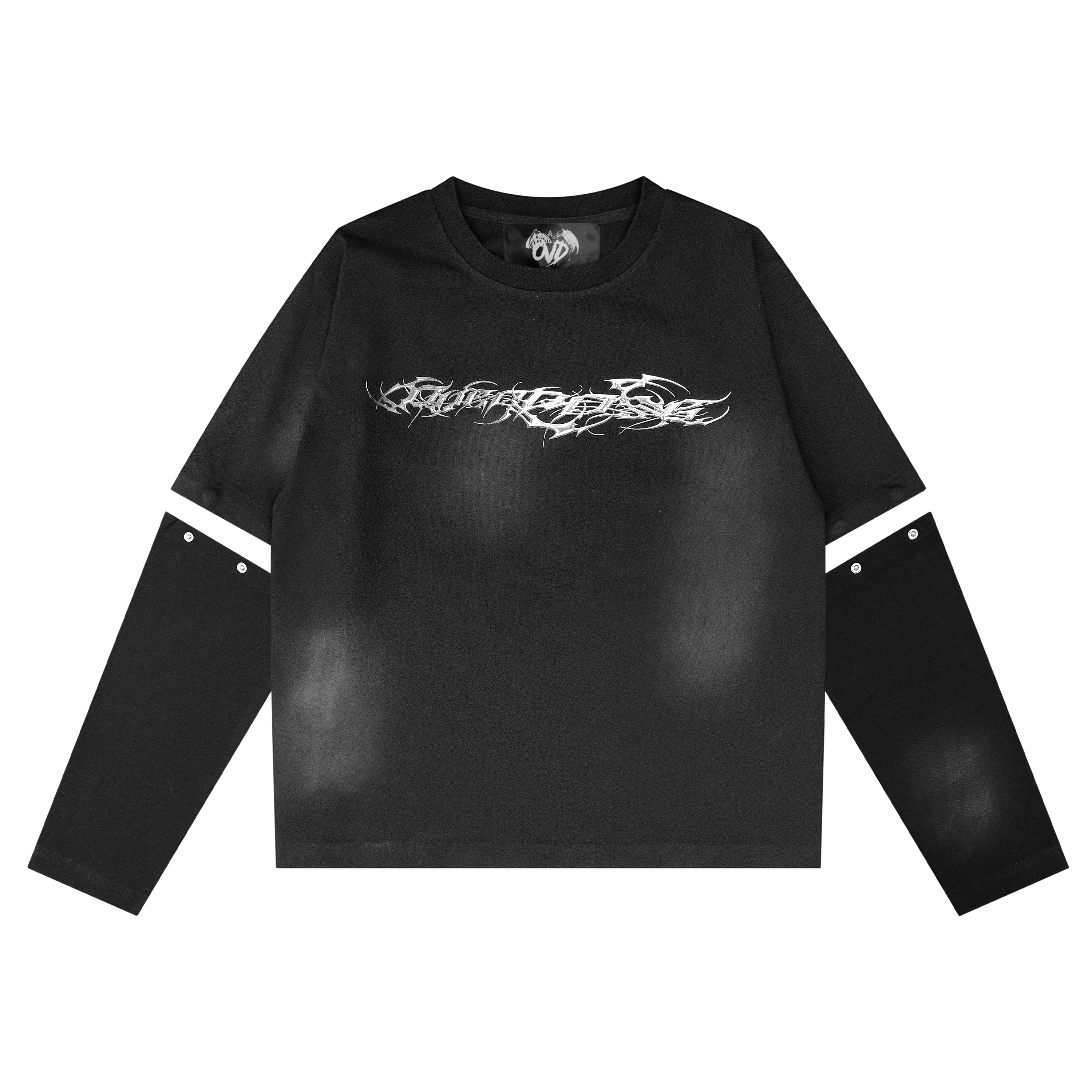 TRIBAMETAL Logo Transformer Long Sleeve - Onyx