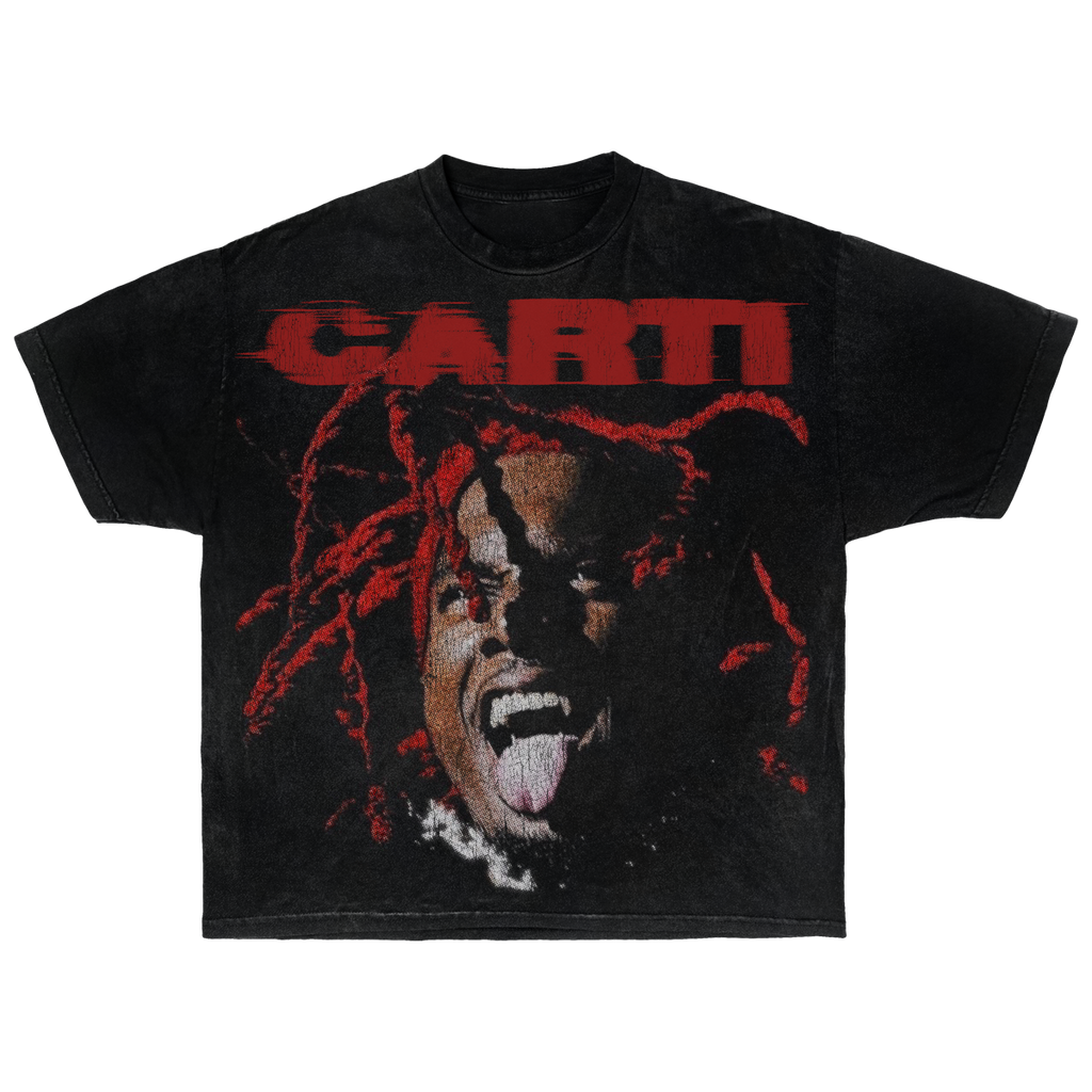 Red & Black Graphic Streetwear Tee | Bold Fan-Inspired Design