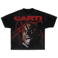 Red & Black Graphic Streetwear Tee | Bold Fan-Inspired Design