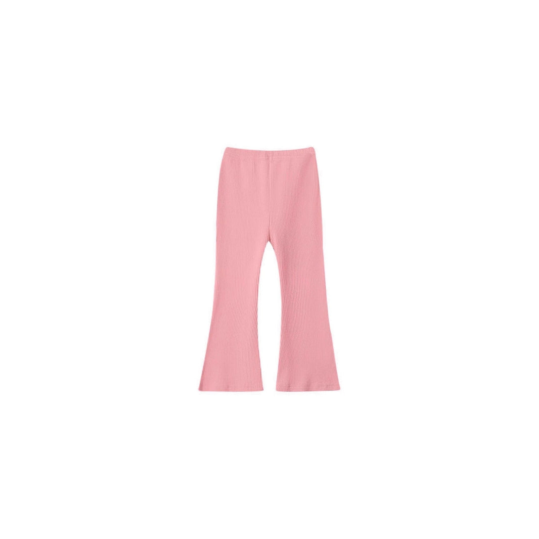 Girls' Solid Color Casual Leggings