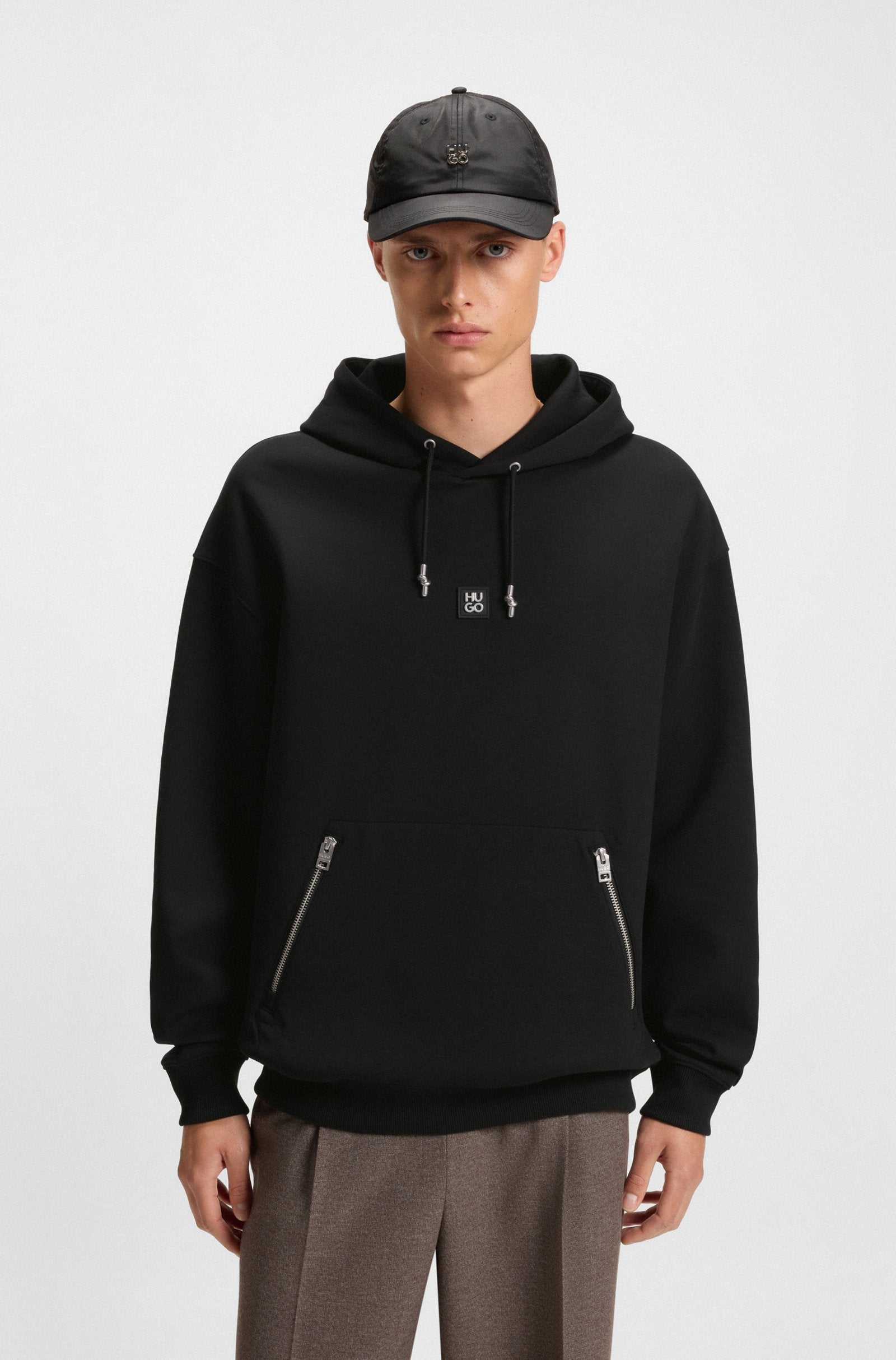HUGO Dargenhood Hoodie – Black
